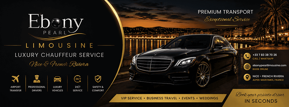 Detaillles ebony pearl limousine